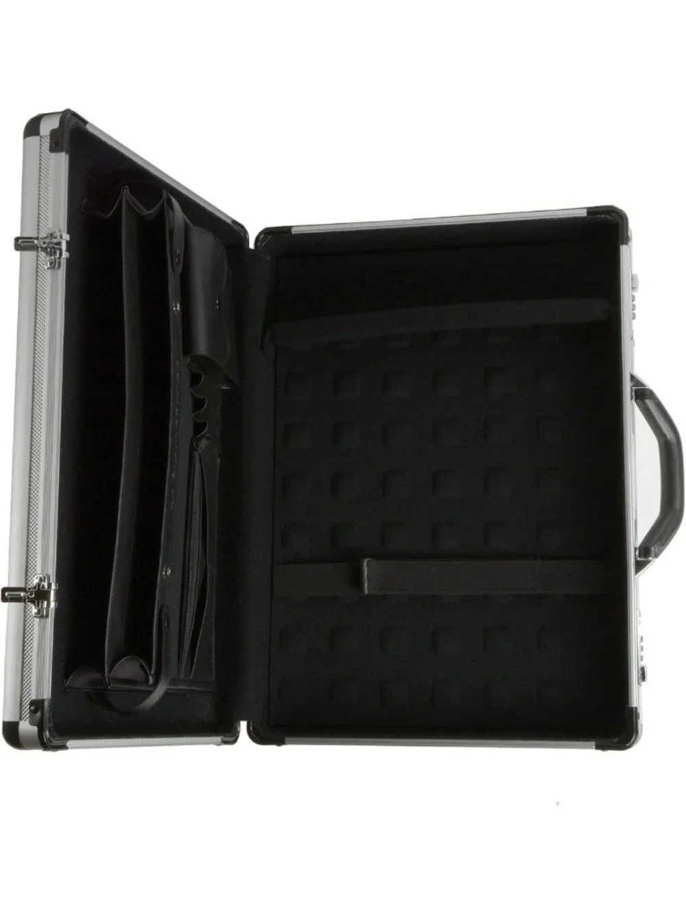 Sleek Aluminum Laptop Briefcase with Padded Interior & Combo Lock - Business